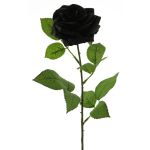 Rose artificielle KAILIN, noir, 65cm