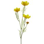 Fleur artificielle cosmos ZHINIAN, jaune, 60cm