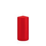 Bougie pilier MAEVA, rouge, 15cm, Ø7cm, 63h - Made in Germany