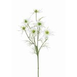 Nigelle artificielle SEVIN, blanc-vert, 65cm, Ø6cm