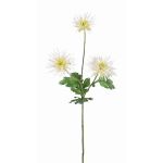 Chrysanthème artificiel SOLVIE, crème, 70cm, Ø10cm