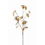 Branche de lunaire artificielle BAMBY, or, 90cm