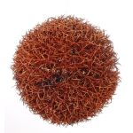 Boule d'herbe artificielle ARKO, paillettes, orange, 15cm