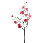 Branche de fleurs de pommier artificielle LEKO, fleurs, fuchsia-rose, 55cm