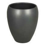 Vase décoratif anthracite mat URMIA MONUMENT, céramique, 23,5cm, Ø20cm