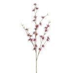 Fausse branche d'hamamélis DOLEA avec fleurs, rouge bordeaux, 120cm