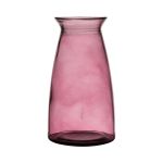 Vase de table TIBBY en verre, rose fuchsia-transparent, 23,5cm, Ø12,5cm