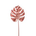 Fausse feuille de philodendron artificiel Monstera Deliciosa SEHUN, mauve, 70cm