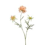 Fleur artificielle Scabiosa MARUA, pêche, 80cm