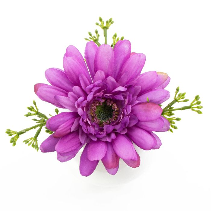 Acheter des Gerbera artificiel IMINA dans un pot en céramique, lilas, 12cm,  Ø15cm - artplants Compositions artificielles