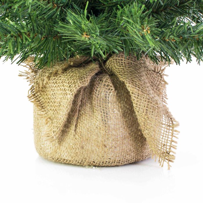 Acheter des Mini sapin artificiel VARSOVIE, sac de jute, 90cm, Ø