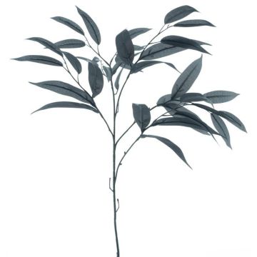 Branche de manguier décorative WENLIAN, bleu-vert, 75cm