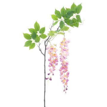 Branche de fleurs artificielles Glycine LIANMU, mauve, 140cm