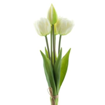 Bouquet de tulipes décoratives LANEA, blanc, 30cm, Ø15cm