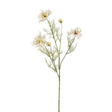 Branche décorative de nigelle JENNIE, crème-rose, 70cm