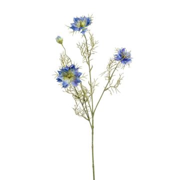 Branche décorative de nigelle JENNIE, bleu, 70cm