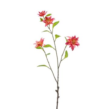 Branche décorative Clématite RUHNA, rose, 75cm