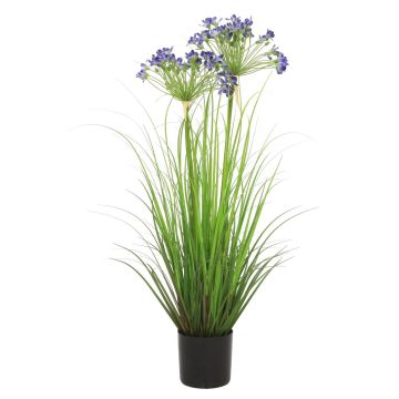 Herbe artificielle Agapanthus BIBIANKA, bleu, 80cm