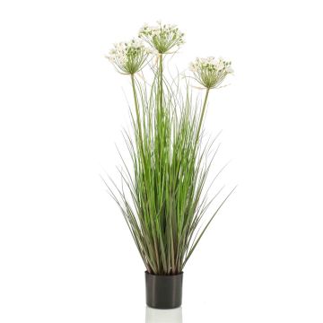 Herbe artificielle Agapanthus BIBIANKA, blanc, 110cm