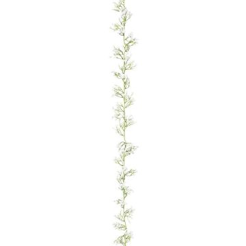 Guirlande de fleurs artificielles Gypsophile LORBI, blanc, 185cm