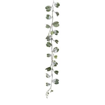 Guirlande artificielle Bauhinia GLIPAN, enneigée, blanc-vert, 85cm