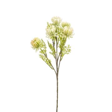 Branche de fleurs d'artichaut artificielle PALLADIA, crème, 45cm