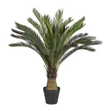 Palmier artificiel Cycas DAMON en pot décoratif, 130cm