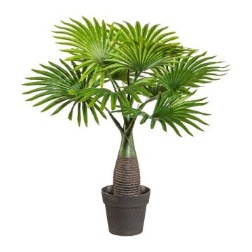 Palmier artificiel Livistona GISEL en pot décoratif, 45cm