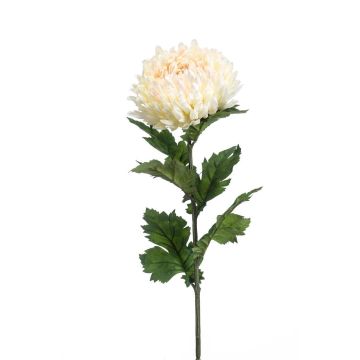 Fleur artificielle Chrysanthème LAZO, crème-rose, 75cm