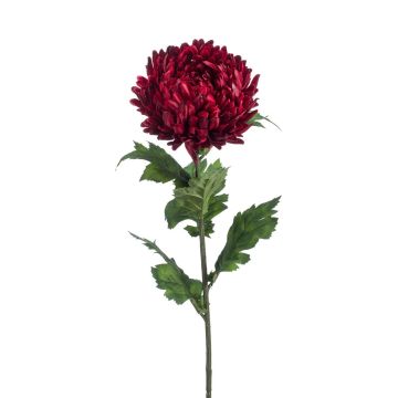 Fleur artificielle Chrysanthème LAZO, rouge foncé, 75cm