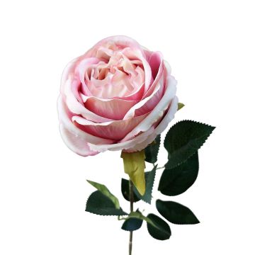 Fleur artificielle Rose CHERLEN, rose-crème, 60cm, Ø10cm