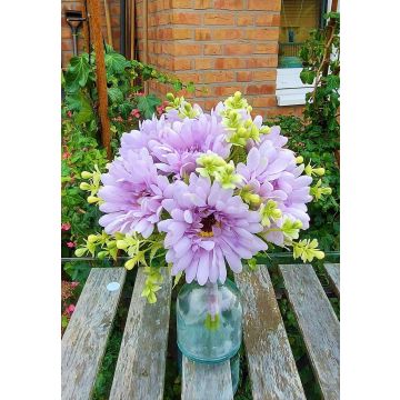 Bouquet décoratif Gerbera TEMBAR, lilas foncé, 30cm, Ø22cm