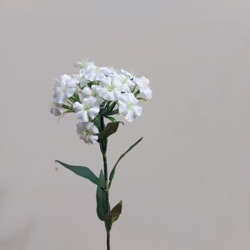 Fausse fleur Œillet de poète SUSILAWA, blanc-crème, 55cm