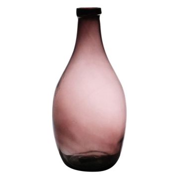 Vase décoratif en verre OMAIA, recyclé, violet-transparent, 37cm, Ø19cm