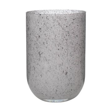 Vase décoratif en verre MARISA, granit-gris, 20cm, Ø14cm