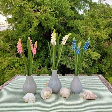 Fleur décorative Botte de muscari NESANET, blanc, 20cm