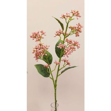 Branche de boule de neige décorative LABIBA avec des bourgeons, rose, 60cm