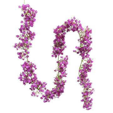 Guirlande de gypsophile artificielle LITAGO, violet, 180cm