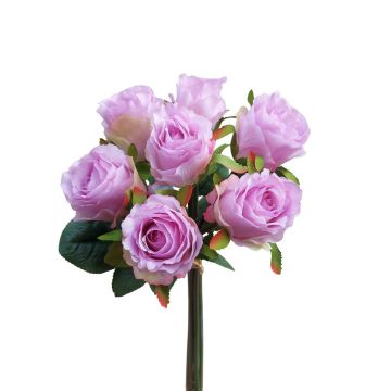 Bouquet de roses artificielles MURINET, lilas, 35cm