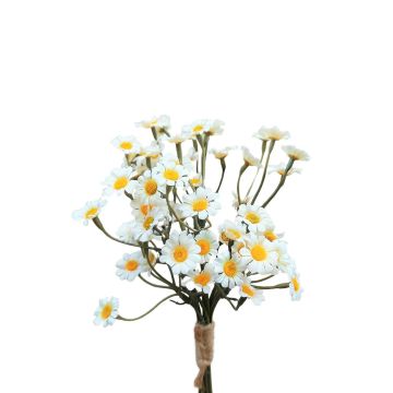 Fleur artificielle Botte de chrysanthèmes WEMKE, blanc, 35cm