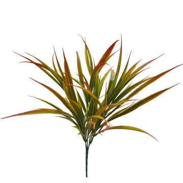 Roseau artificiel KANZILE sur piquet, vert-rouge, 30cm