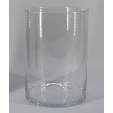 Vase cylindrique en verre SANYA OCEAN, transparent, 28cm, Ø20cm