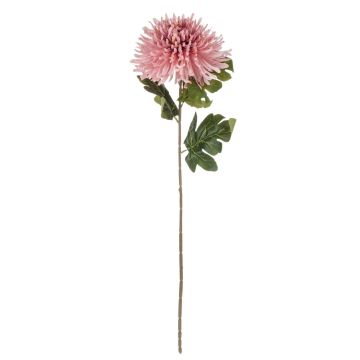 Chrysanthème artificiel RUNDA, vieux rose-pêche, 70cm, Ø18cm