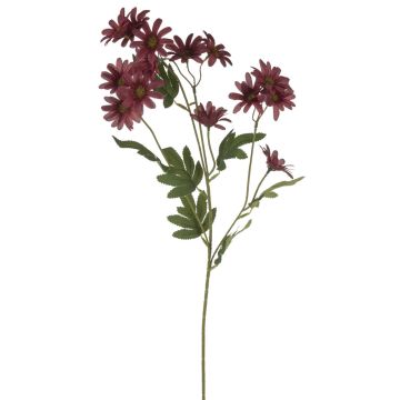 Marguerite artificielle FENAS, rouge foncé, 65cm