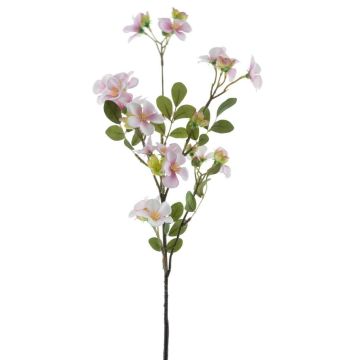 Fleur en tissu Impatiens walleriana WENIA, rose-blanc, 70cm