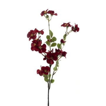 Fleur en tissu Impatiens walleriana WENIA, rouge foncé, 70cm