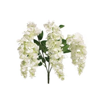 Branche décorative de glycine JIALAN, crème, 75cm