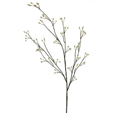 Branche décorative de saule à chatons NAYONG avec fleurs, crème, 120cm