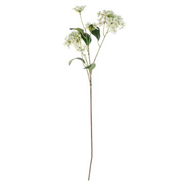 Branche artificielle Boule de neige LINDIWE, blanc-vert, 70cm