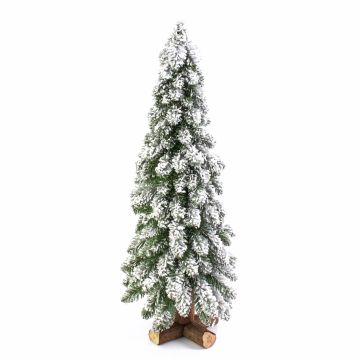 Petit sapin en plastique MONTREAL, enneigé, blanc, 90cm, Ø35cm